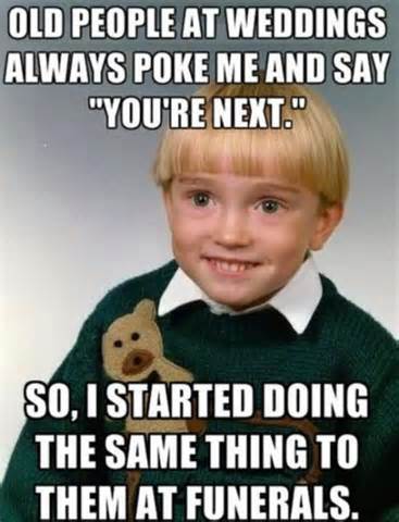 Funny Baby Memes - old people at weddings