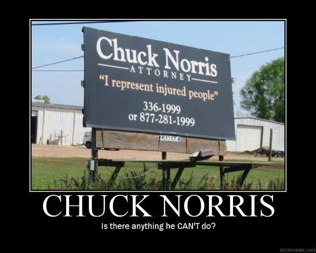 Funny Memes: chuck norris attorney