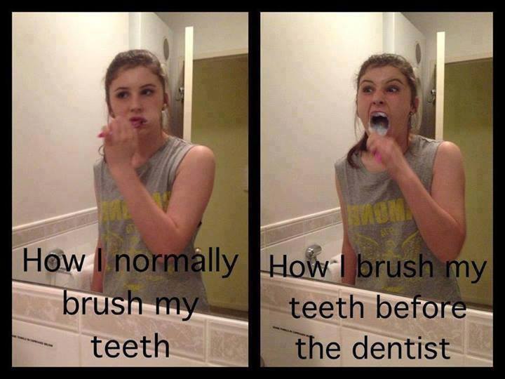 Funny Memes - how i brush my teeth
