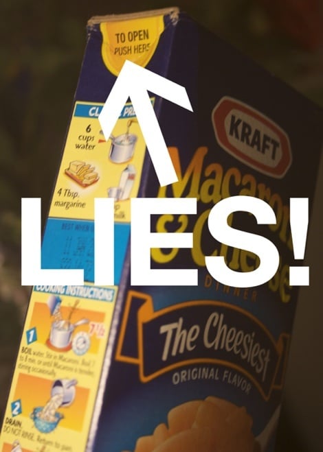 Funny Memes - kraft dinner lies