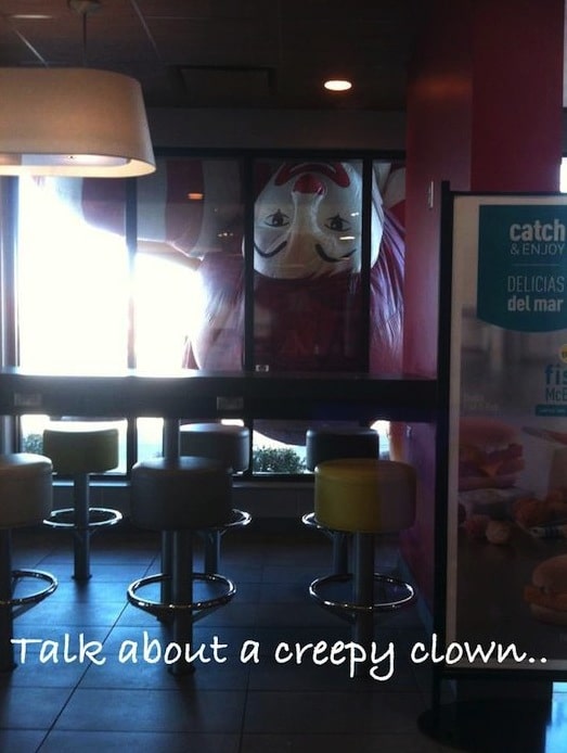 Funny Memes - talk about a creepy clown