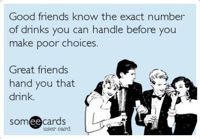 Funny Ecards - good friends and great friends