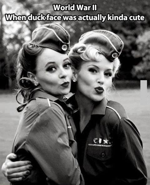 Funny Memes - world war 2 duckface