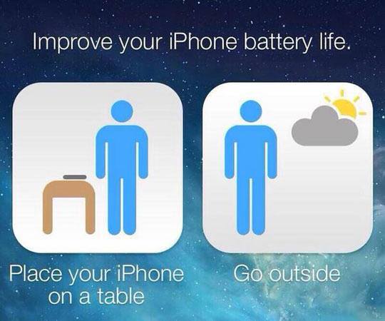 Funny Memes -improve your battery life