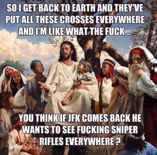Funny Memes - crosses everywhere