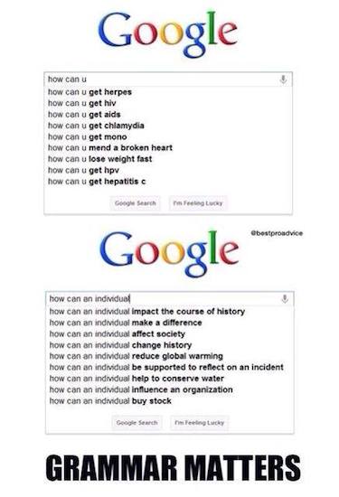 Funny Memes - grammar matters