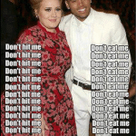 Funny Memes: adele vs chris brown