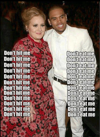 Funny Memes: adele vs chris brown