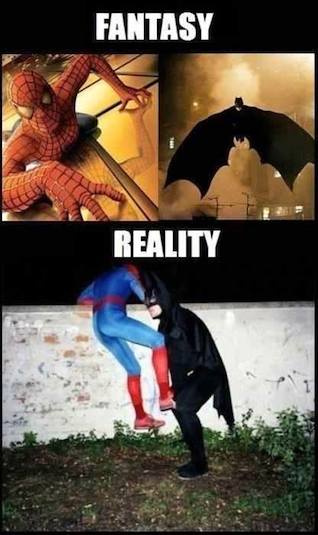 Funny Memes - fantasy vs reality