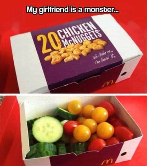 Funny Memes - girlfriend is a monster