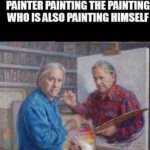 Funny Memes - painting in a painting
