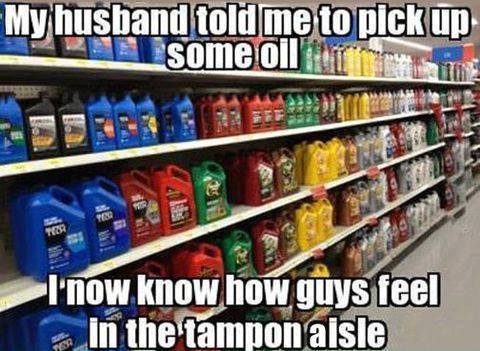 Funny Memes - tampon aisle