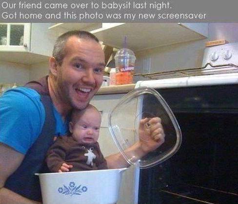 Baby Memes: bad babysitter