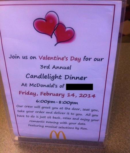 Funny Memes - mcdonalds valentine
