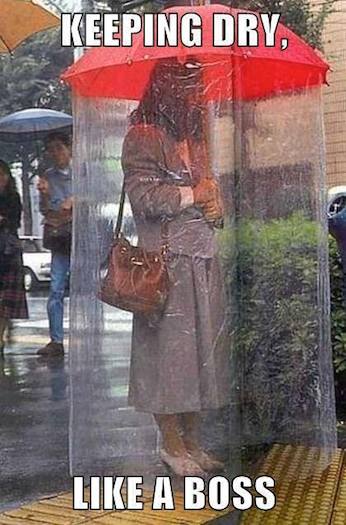 Funny Memes - keeping dry