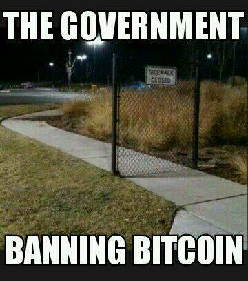 Funny Memes: banning bitcoin