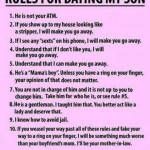 Funny Memes - dating my son rules